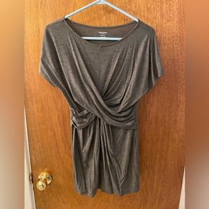 Gray maternity top